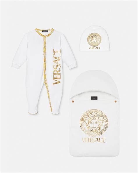 versace baby strampler|Barocco Baby Strampler Weiß,Gemustert .